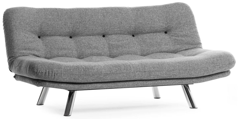 Sofá-Cama 3 Lugares Misa – Cinzento Claro – 52x175x40 cm