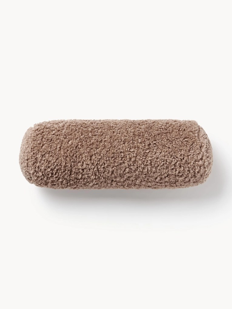 Almofada de rolo em teddy Dotty