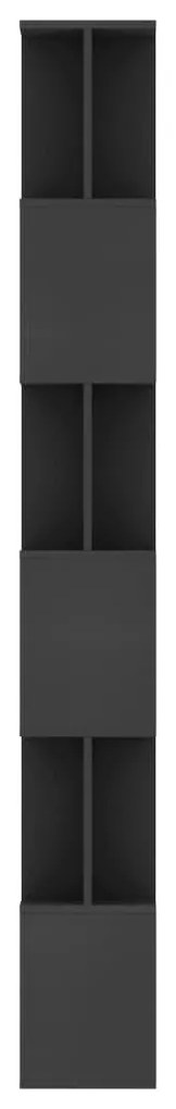 Estante/divisória 80x24x192 cm derivados de madeira preto