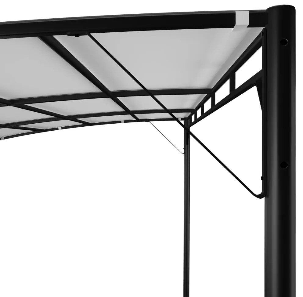 Toldo para-sol de jardim 4x3x2,55 m cor creme