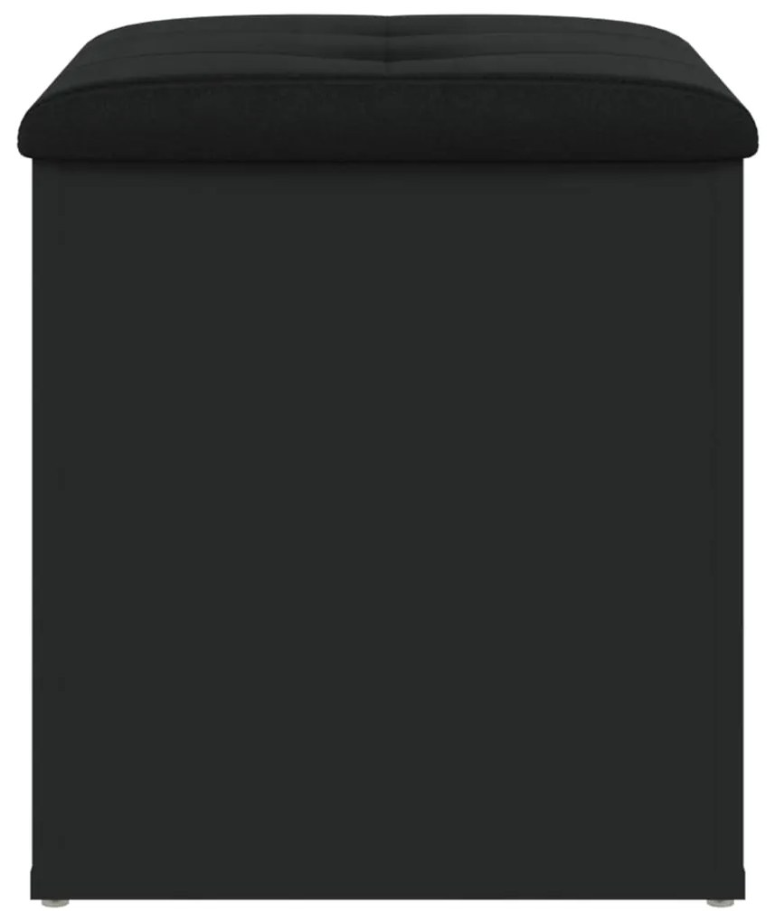 Banco de arrumação 42x42x45 cm derivados de madeira preto