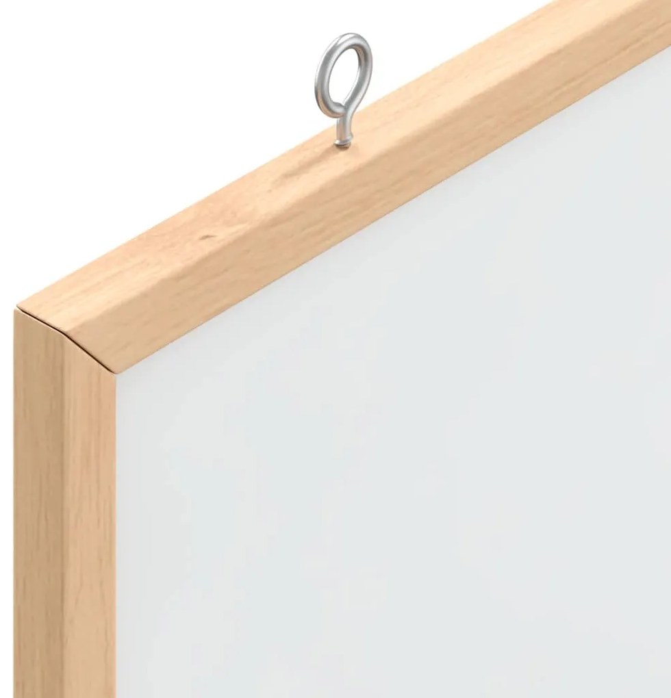 Quadro branco magnético c/ estrutura em madeira de pinho maciço