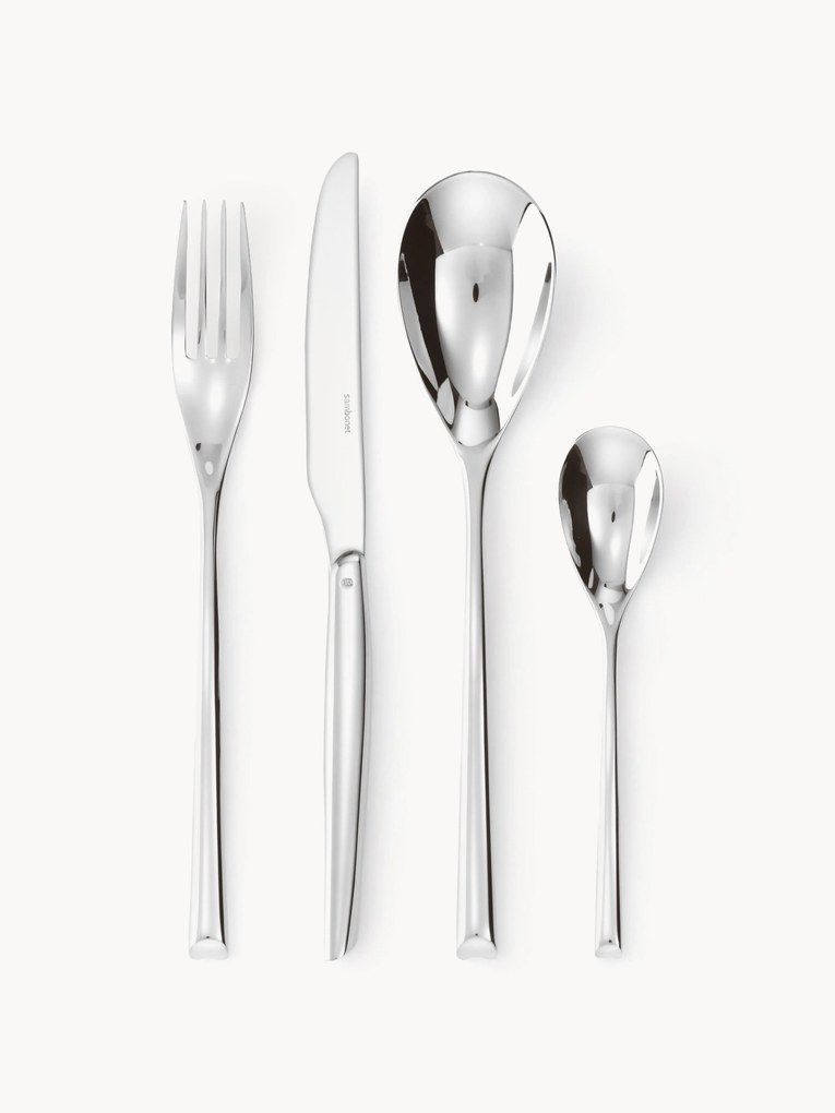 Conjunto de talheres altamente polidos H-art, 6 pessoas, conjunto de 24