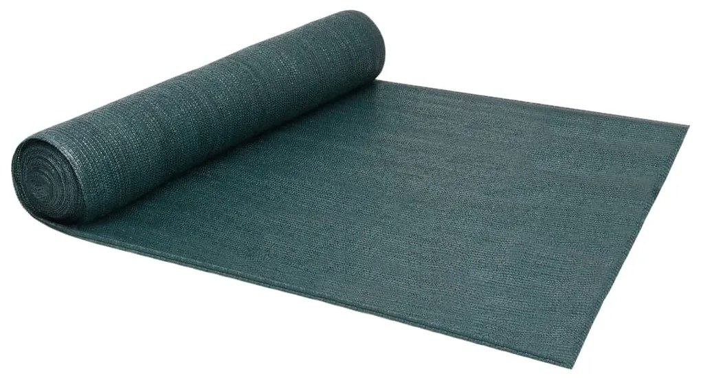 vidaXL Rede de ocultação para privacidade PEAD 150 g/m² 1x10 m verde