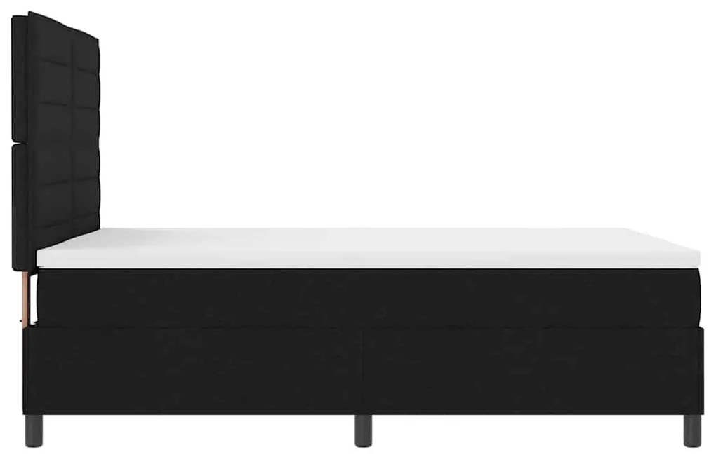 Cama Box com Colchão e Luz LED - Preta - 160 x 200 cm - Tecido