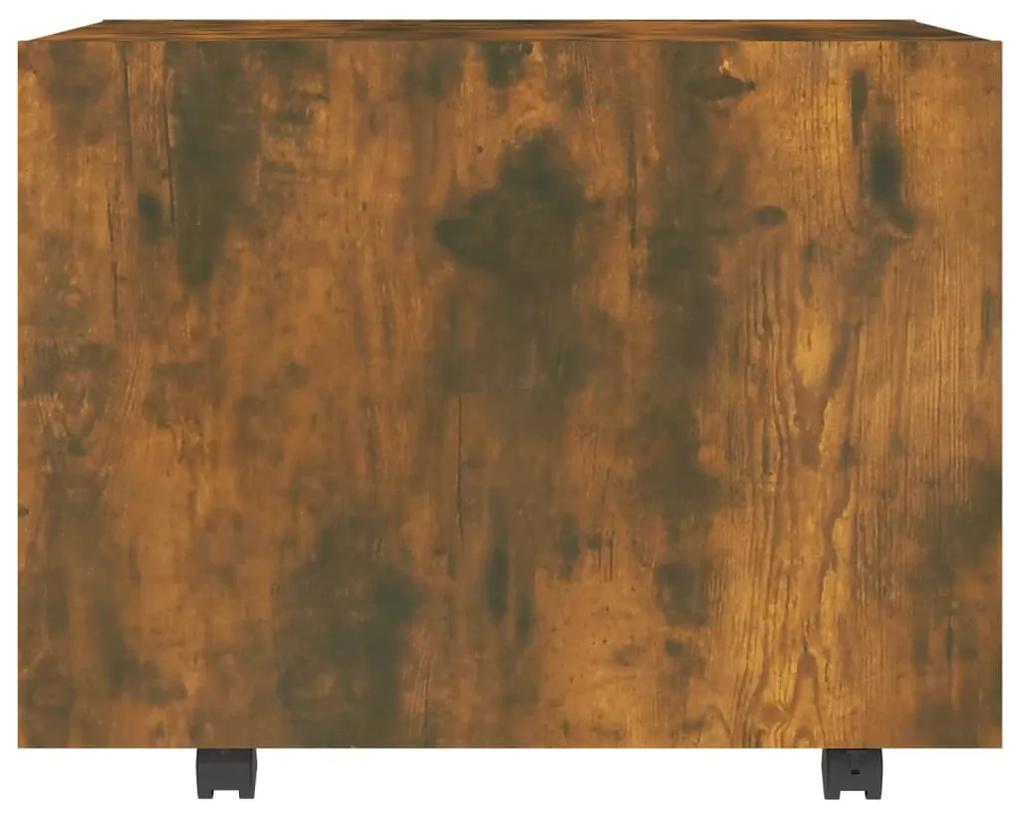 Mesa de centro 55x55x40 cm derivados de madeira carvalho fumado