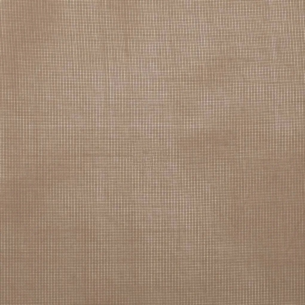 Cortinas de voile com ilhós 2 pcs castanho-claro