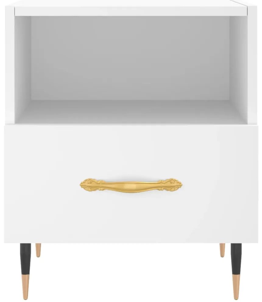 Mesa de cabeceira 40x35x47,5 cm derivados de madeira branco