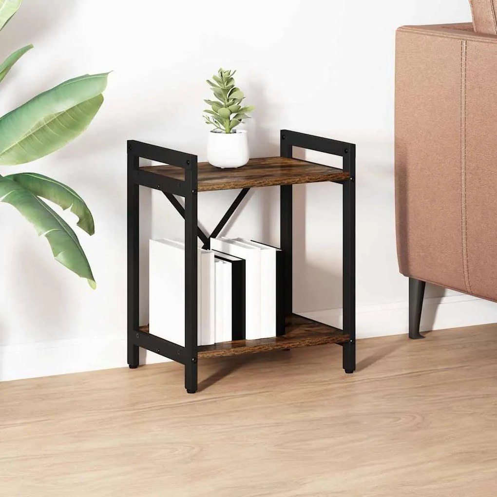 vidaXL Estante Carvalho Defumado 40 x 30 x 50 cm Madeira processada