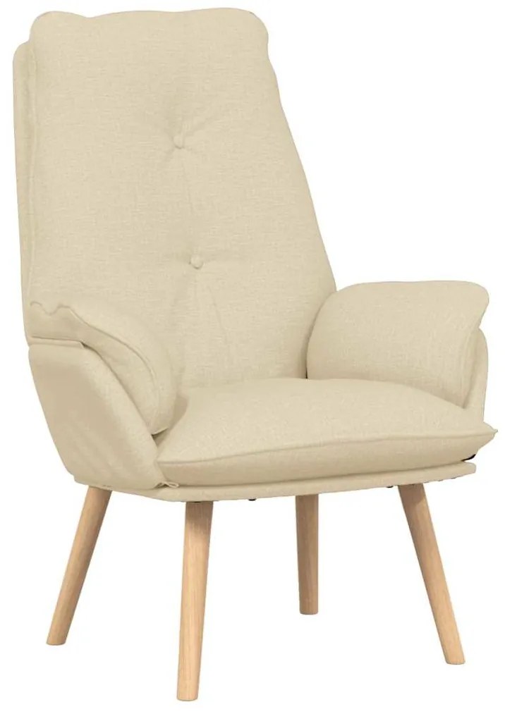 Poltrona Relaxante em Tecido Creme
