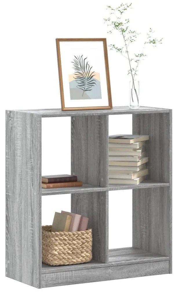 vidaXL Estante 68,5x32x75 cm derivados de madeira cinzento sonoma