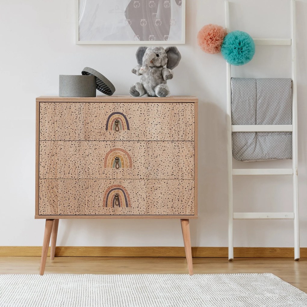 Cómoda City Trio – Multicolor – 80 cm x 89 cm x 40 cm