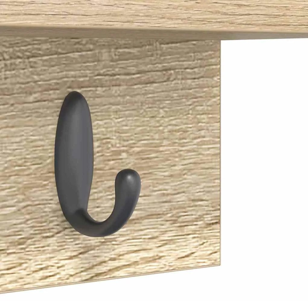 Cabideiro de Parede Carvalho sonoma 40 x 10.5 x 18 cm