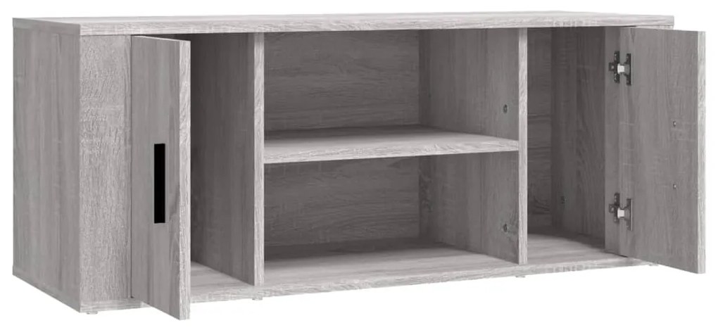 Móvel de TV 100x35x40 cm derivados de madeira cinzento sonoma
