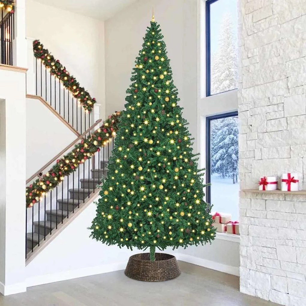 vidaXL Collar para Árvore de Natal Preto 90 x 90 x 28 cm