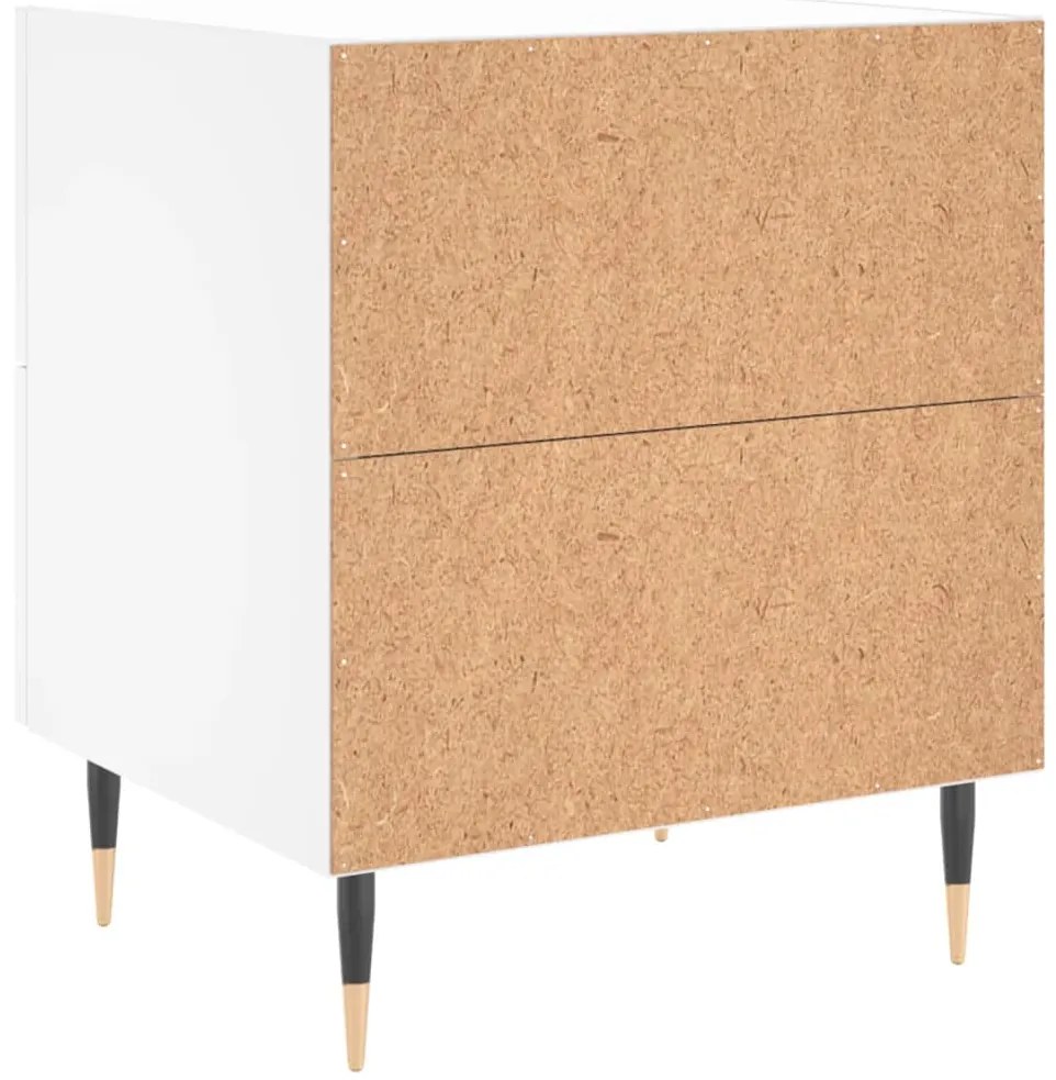 Mesa de cabeceira 40x35x47,5 cm derivados de madeira branco