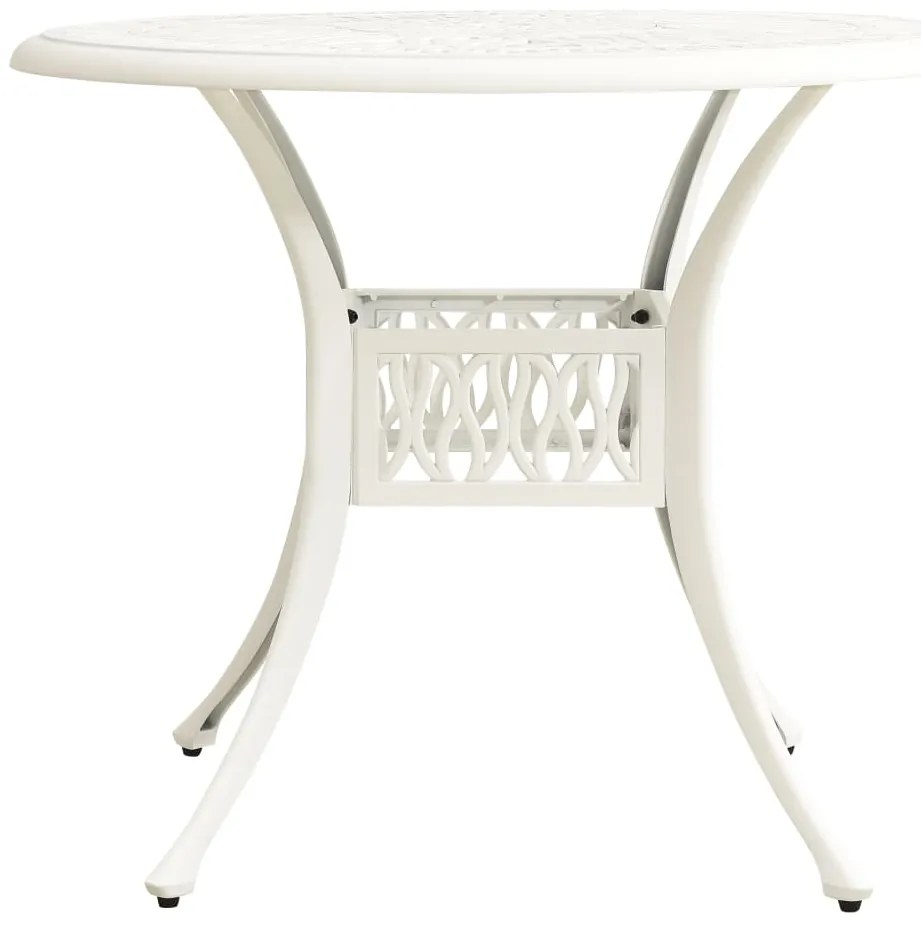 5 pcs conjunto de bistrô alumínio fundido branco