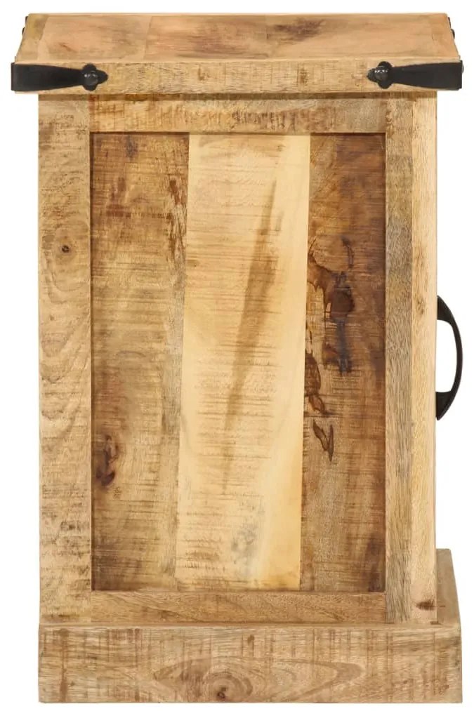 Mesa de cabeceira 40x35x50 cm madeira de mangueira maciça