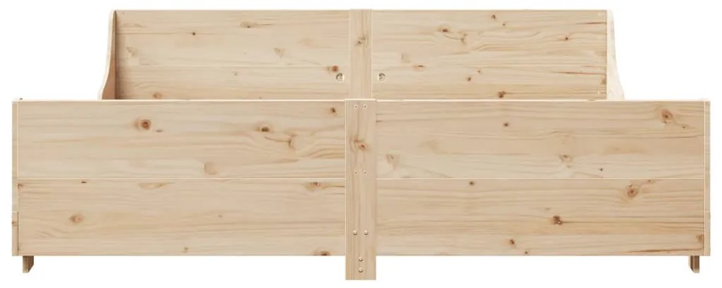 Cama sem colchão 180x200 cm madeira de pinho maciça