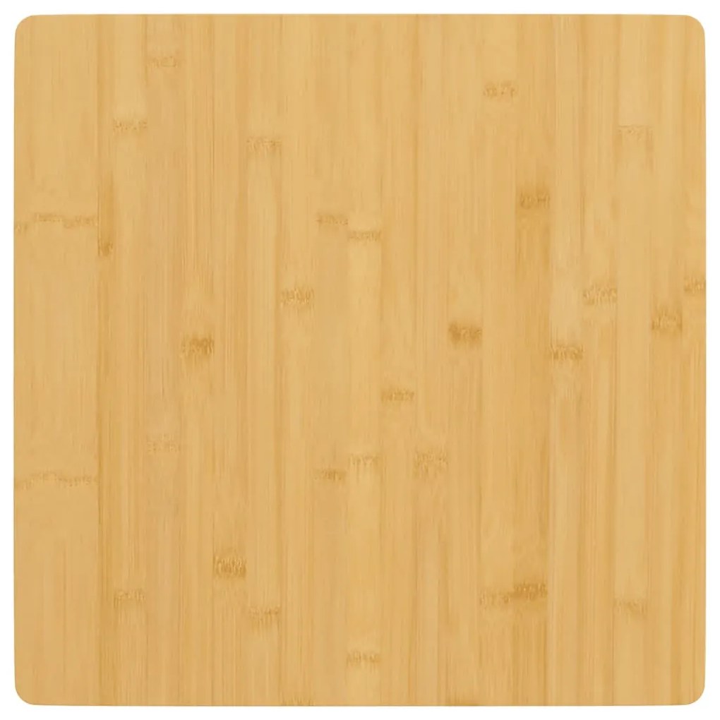 vidaXL Tampo de mesa 60x60x1,5 cm bambu