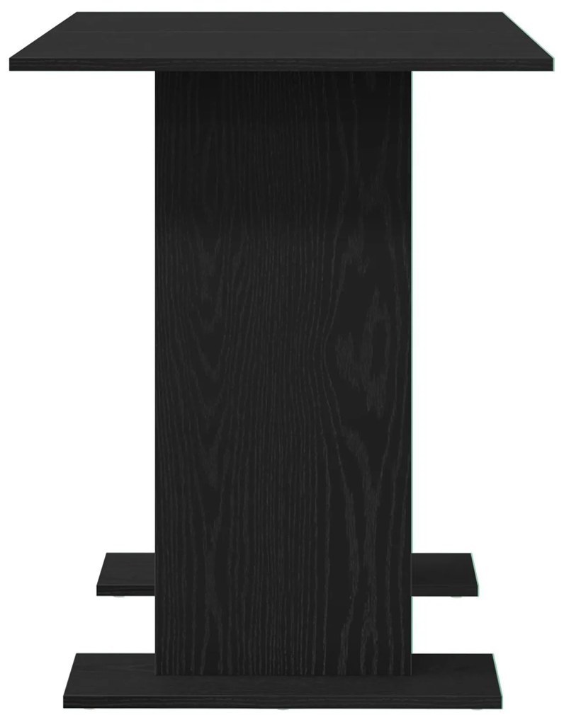 Mesa de Jantar vidaXL Preto Carvalho 110x60x75 cm Madeira Ingenheirada