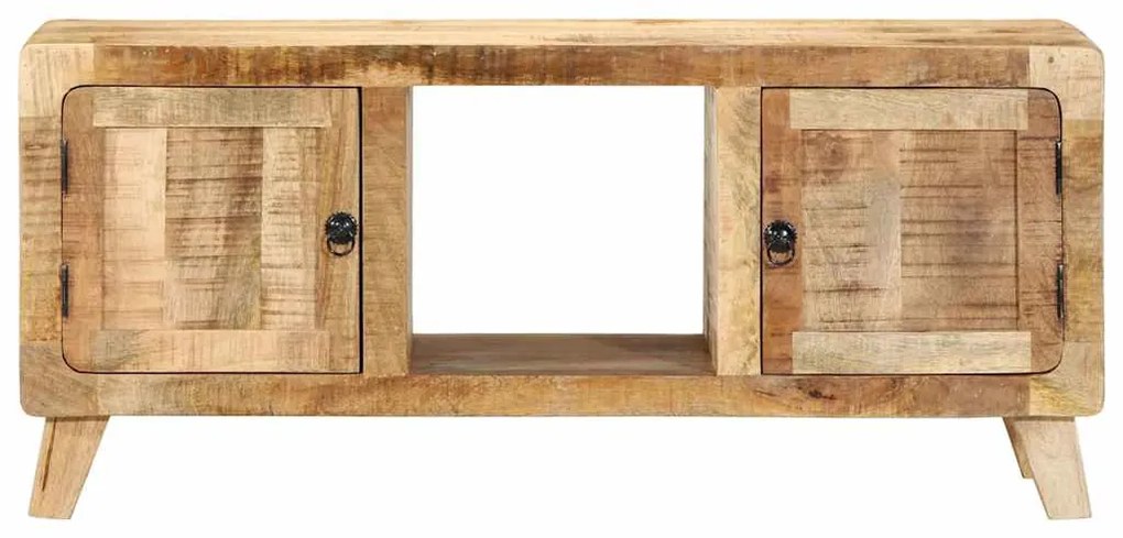 Móvel de TV 105x46x32 cm madeira de mangueira áspera maciça