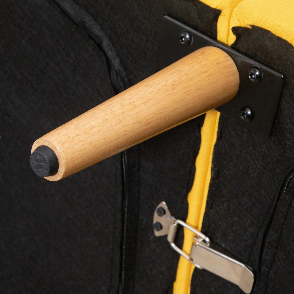 HOMCOM Sofá Cama de 2 Lugares com Encosto Ajustável em 3 Posições Apoio para os Braços Desmontável e Pés de Madeira Sofá Duplo Moderno para