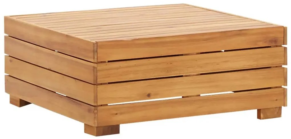 2 pcs conjunto lounge de jardim c/ almofadões acácia maciça