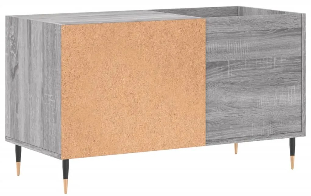 Armário p/ discos 85x38x48 cm derivados madeira cinzento sonoma