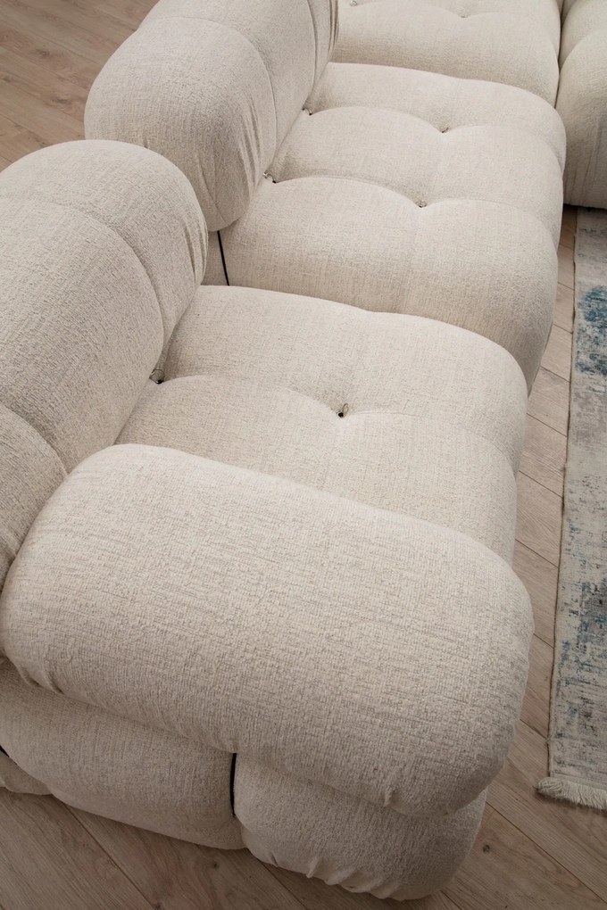 Sofá de Canto Bubble – Creme – 288 cm x 190 cm