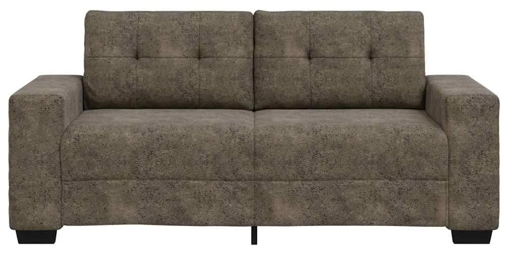 Sofá Loveseat vidaXL Cinza Escuro 140 cm em Couro Sintético