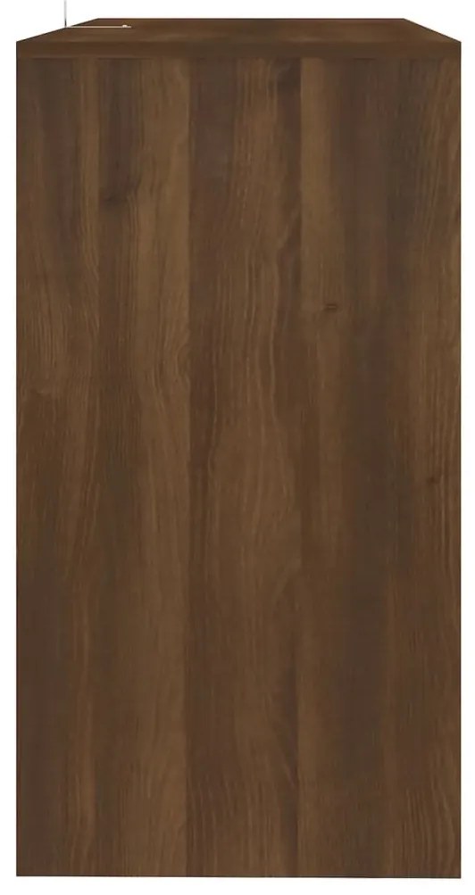 Mesa consola derivados de madeira carvalho castanho