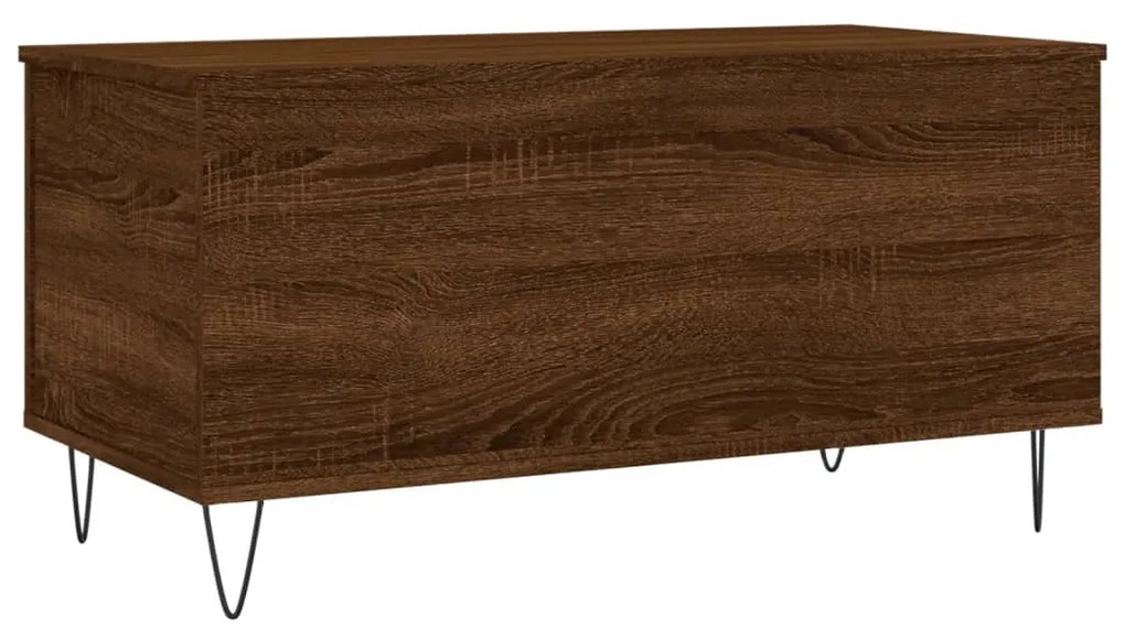 Mesa centro 90x44,5x45 cm derivados madeira carvalho castanho