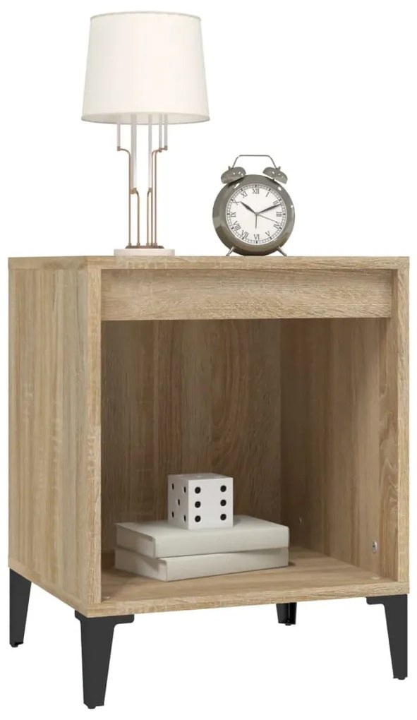 Mesa de cabeceira 40x35x50 cm carvalho sonoma
