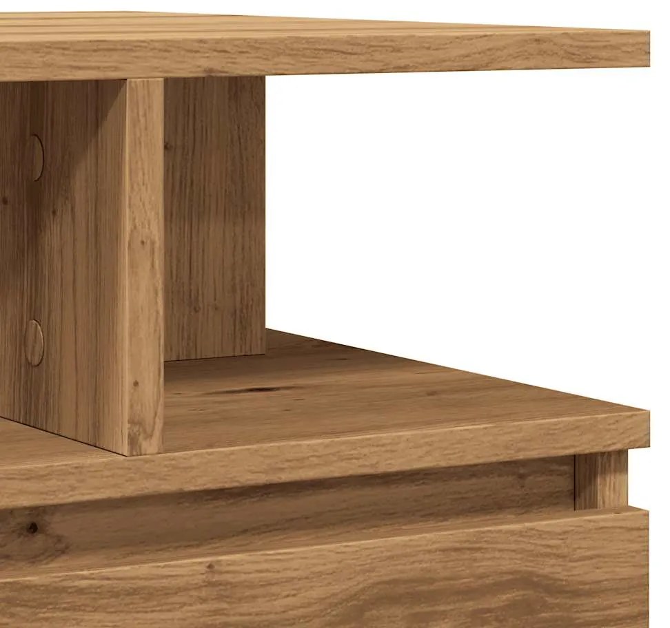 Mesa centro 90x49x45 cm derivados de madeira carvalho artisiano
