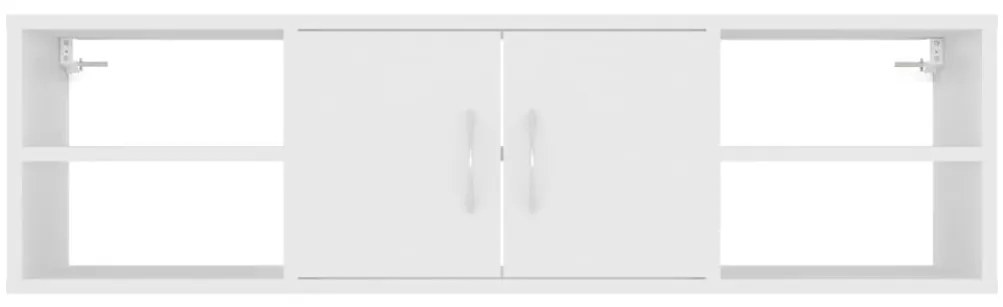 Estante de parede 102x30x29 cm derivados de madeira branco