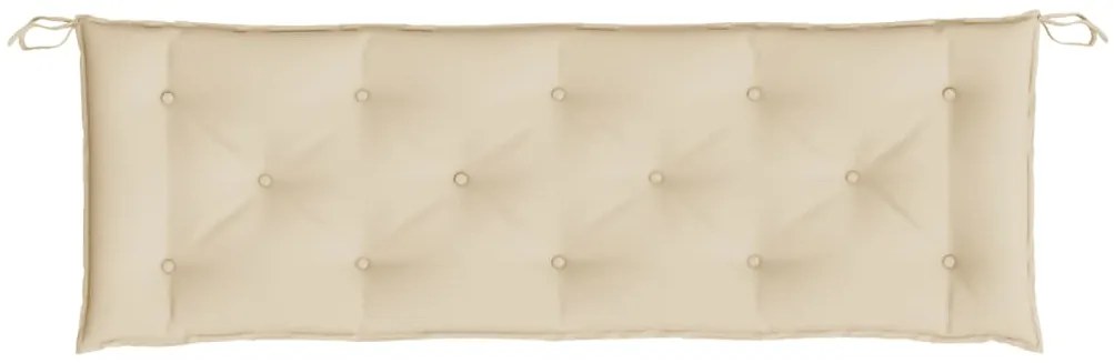 Almofadão p/ banco de jardim 150x50x7 cm tecido oxford bege