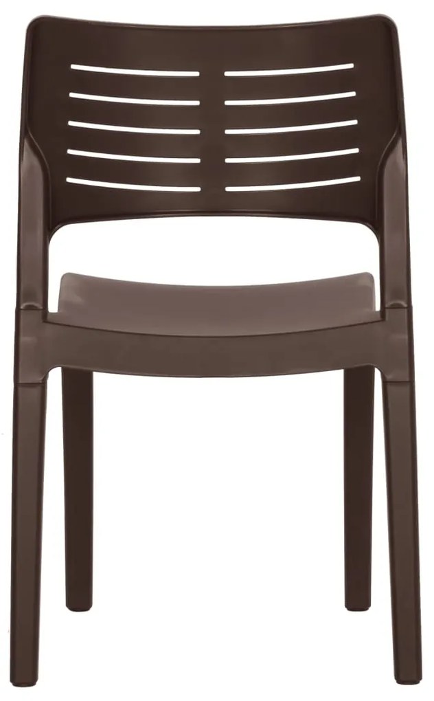 Cadeiras de jardim 2 pcs polipropileno cor moca