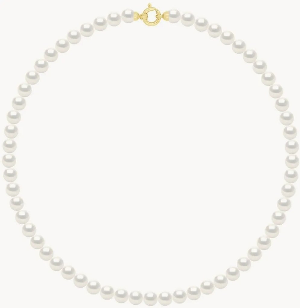 Colar em ouro amarelo com pérolas Annabelle