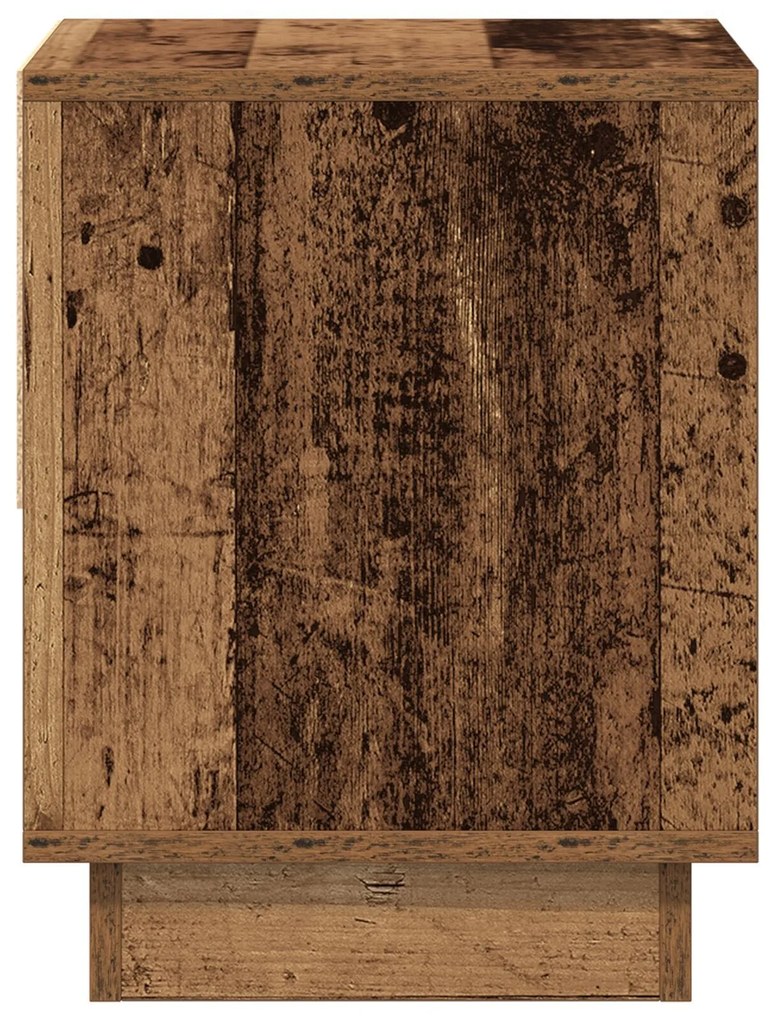 Criado-mudo vidaXL 2 pcs Madeira Velha 45x34x45 cm Madeira de engenhar