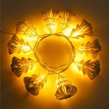Guirlanda Decorativa Com Luzes Led Em Papel Vamei Gardénia Branco - Sklum