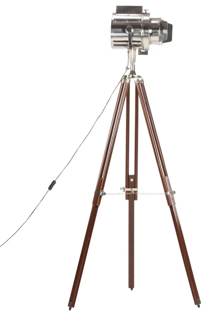 Candeeiro de chão tripé 180 cm madeira de mangueira maciça