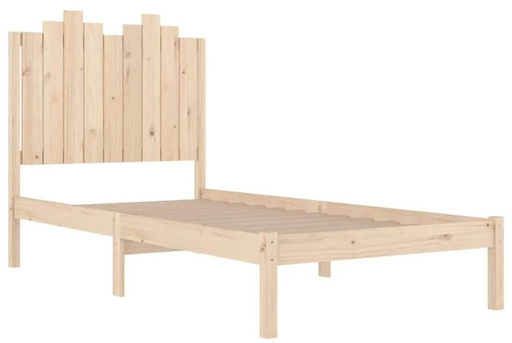 Estrutura de cama 100x200 cm pinho maciço