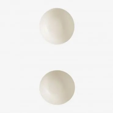 Pack De 2 Tigelas Em Grés Belvere Branco & Ø13 Cm - Sklum