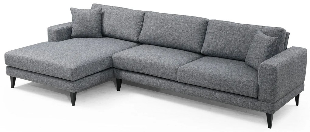 Sofá-Cama de Canto Nordic – Cinzento Escuro – 303 cm x 160 cm