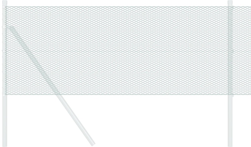 Cerca Hexagonal Verde 0.6x50 m Aço