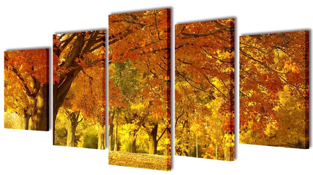 241577 vidaXL Políptico com impressão ácer 200 x 100 cm