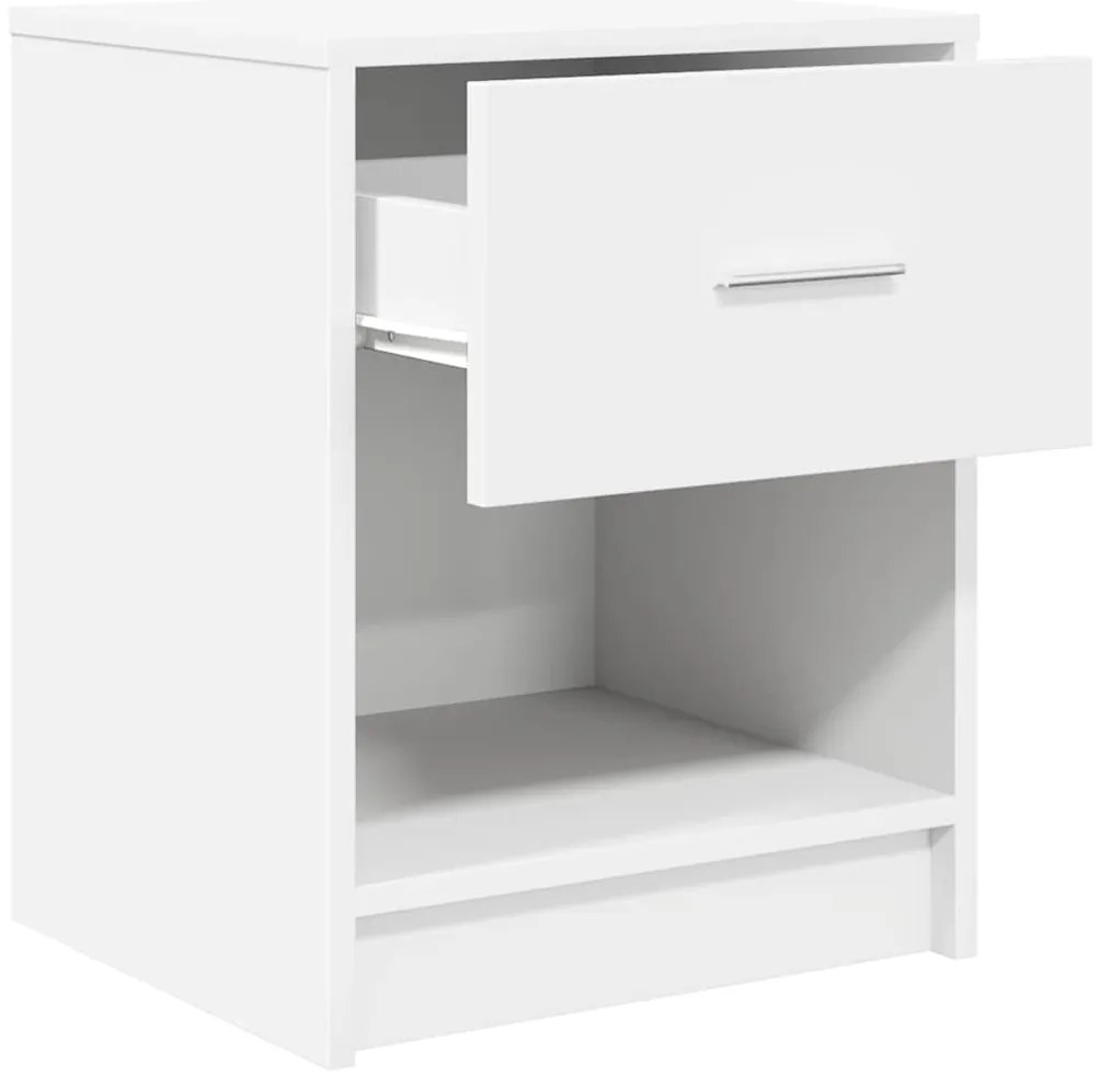 Mesa de cabeceira com gaveta 40x34x50 cm branco