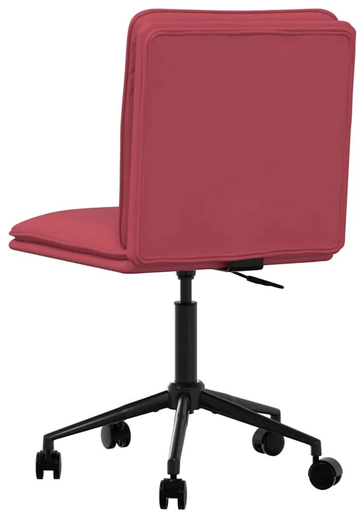 Cadeiras de jantar 2 pcs couro artificial vermelho-tinto