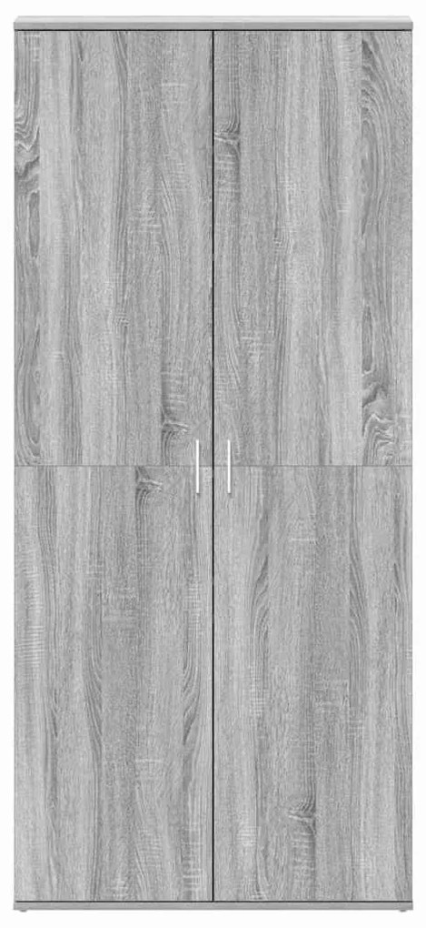 Cabide de Sapatos Cinza Sonoma 80x39x180 cm Madeira Engenharia